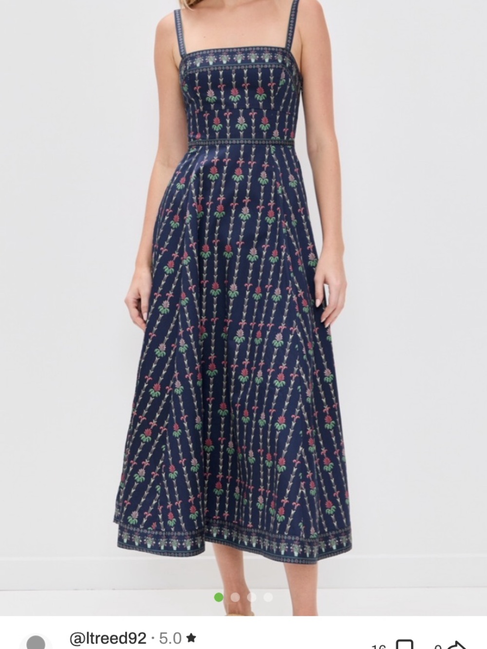 Hill House Home Margot Dress in Trailing Fern 🌿 small - Picture 8 of 9